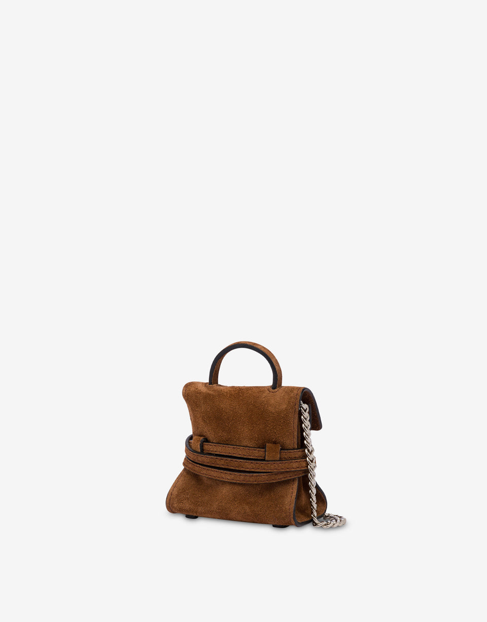 Micro bolsa Moschino Tie Me Marrón Moschino 1