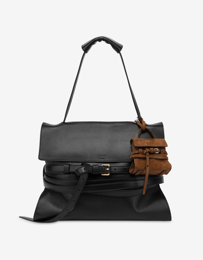 Micro bag Moschino Tie Me Brown Moschino 3