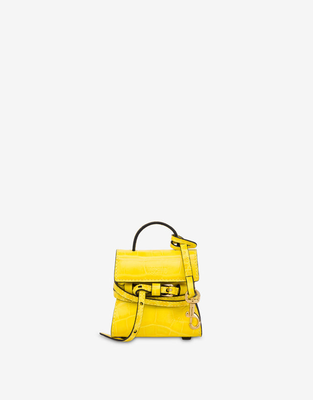Micro bolsa Moschino Tie Me Amarillo Moschino 0