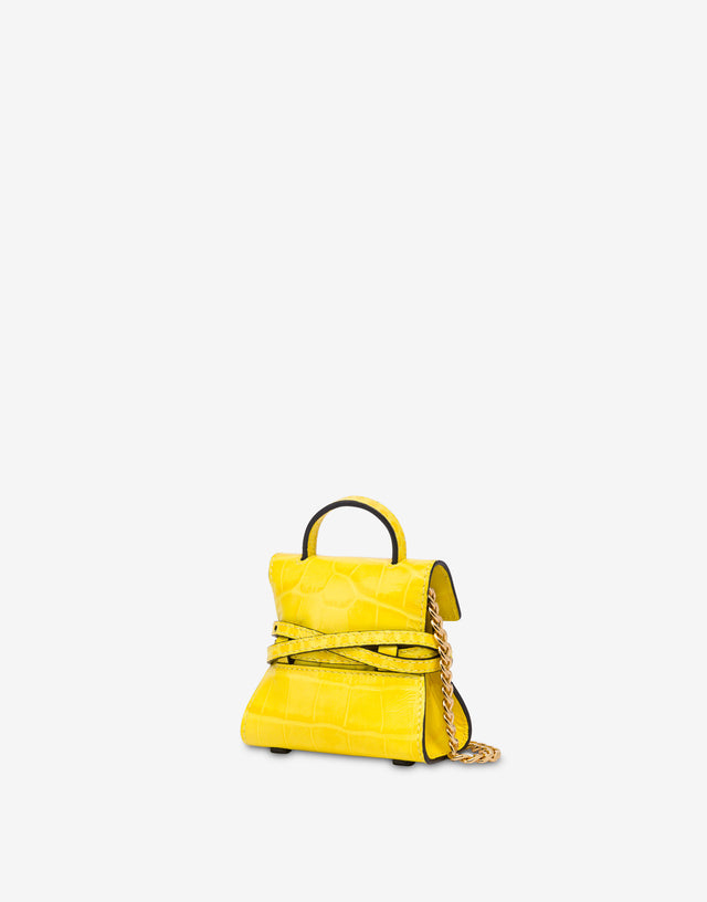 Micro bolsa Moschino Tie Me Amarillo Moschino 1