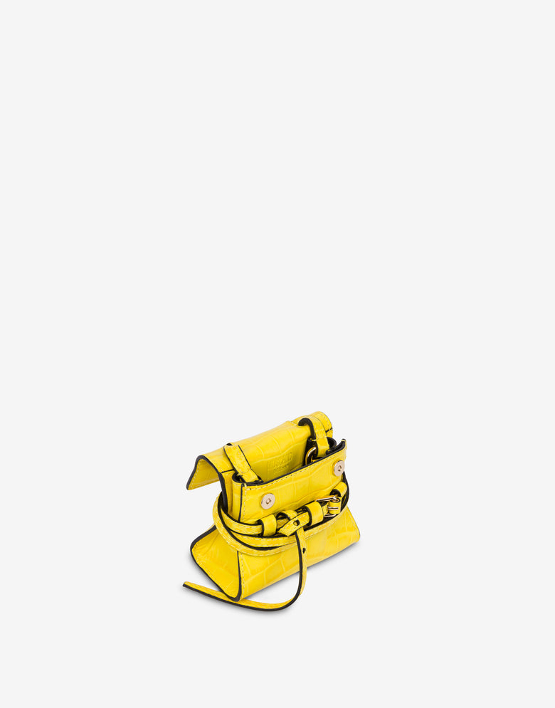 Micro bag Moschino Tie Me Yellow Moschino 2