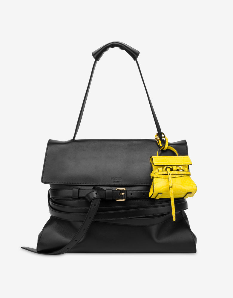 Micro bag Moschino Tie Me Yellow Moschino 3
