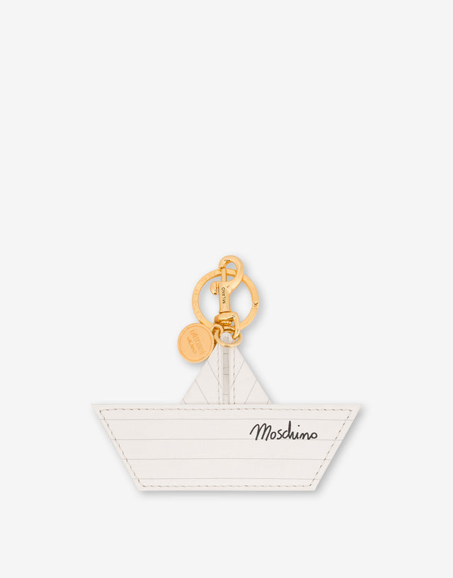 Porte-clés chèvre Blanc Moschino 0