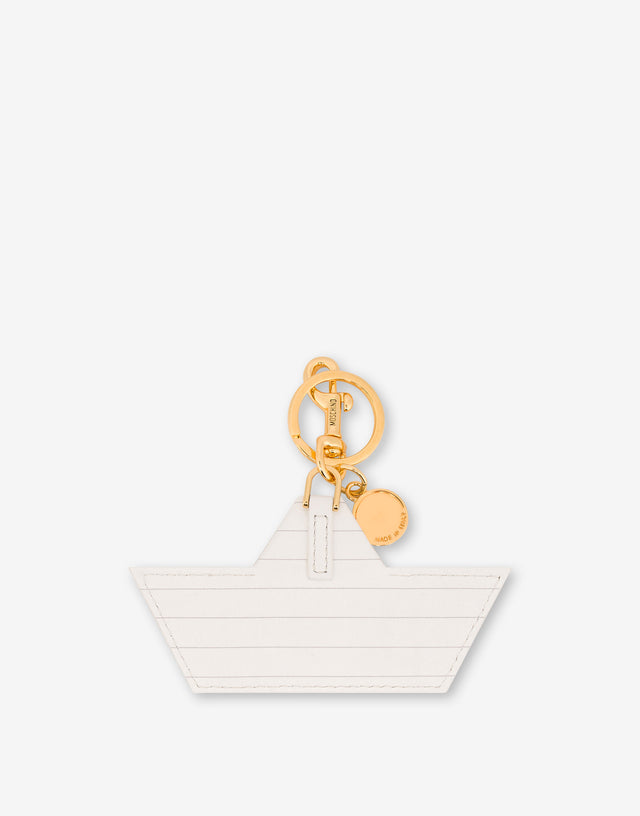 Porte-clés chèvre Blanc Moschino 1