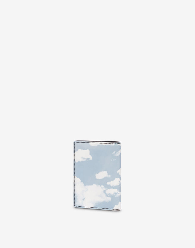 Porte-passeport Archive Clouds Bleu clair Moschino 1