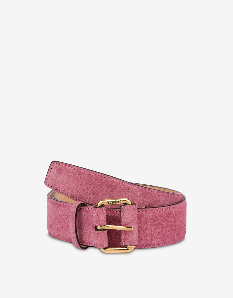 Suede belt Antique pink Moschino 2