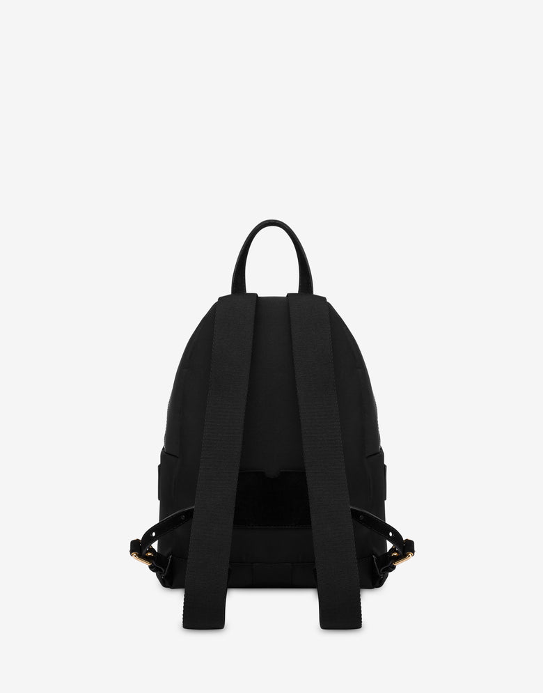 Mochila em nylon Cordura Medium Negro Moschino 1