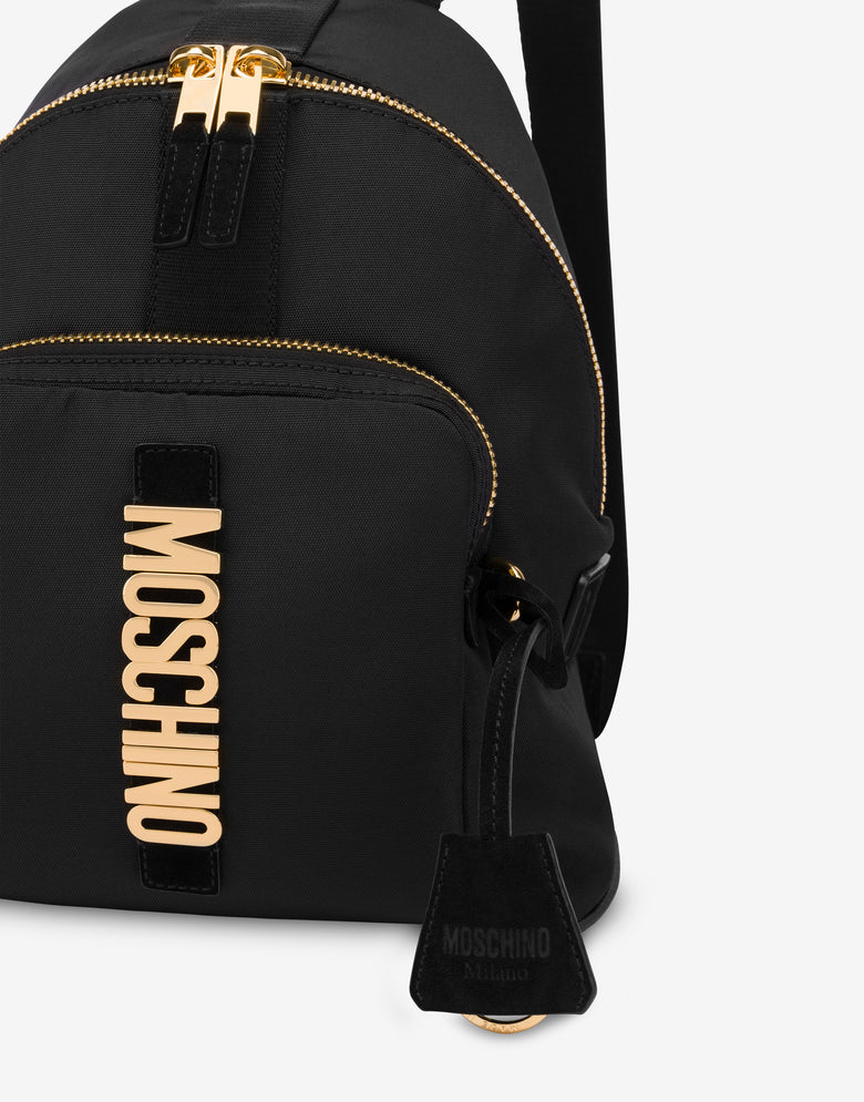 Mochila em nylon Cordura Medium Negro Moschino 3