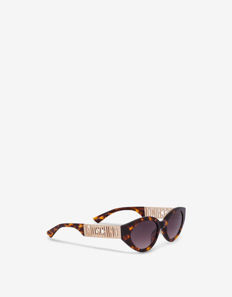 Lettering Logo sunglasses Brown Moschino 1