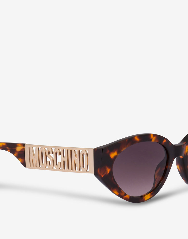 Lettering Logo sunglasses Brown Moschino 2