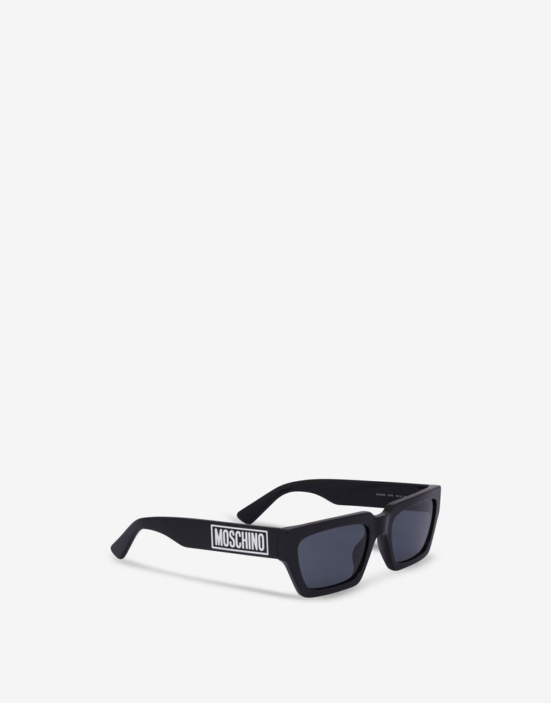 Rubber Logo sunglasses Black Moschino 1