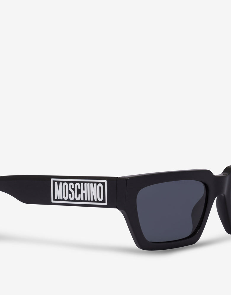 Rubber Logo sunglasses Black Moschino 2
