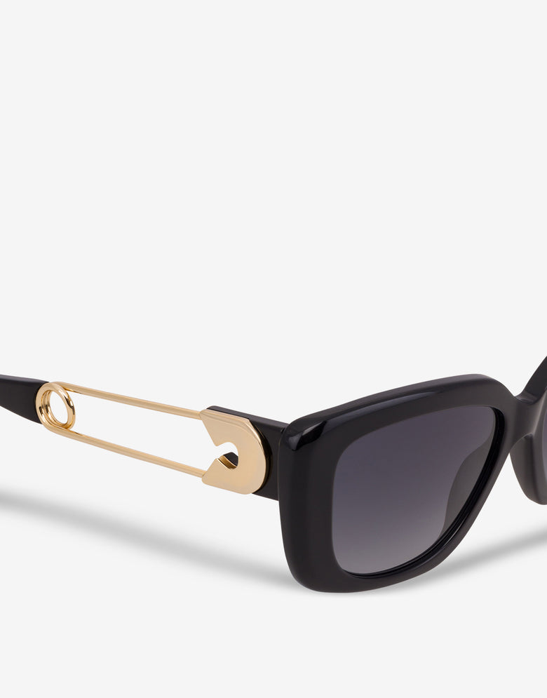 Safety pin sunglasses Black Moschino 2