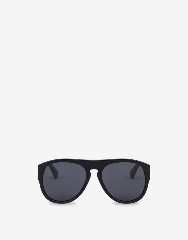 Occhiali da sole con lenti nere Nero Moschino 0