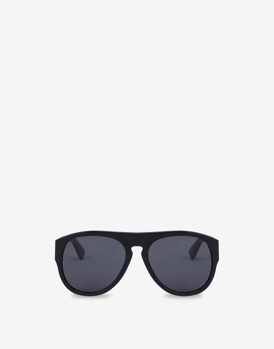 Sunglasses with black lenses Black Moschino 0