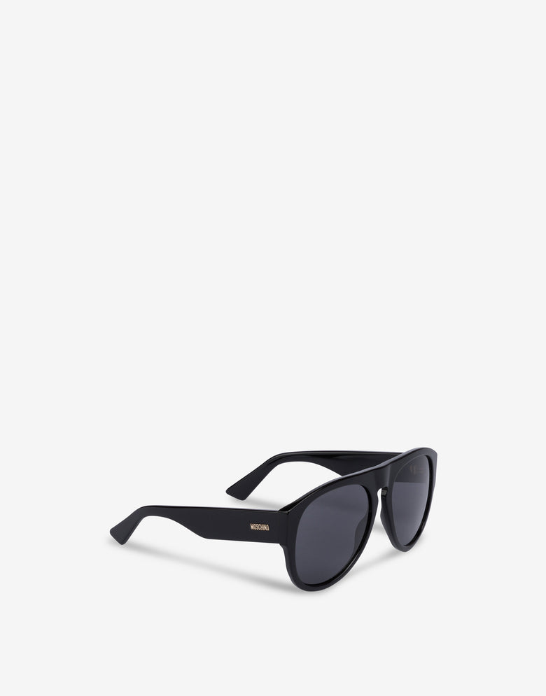 Sunglasses with black lenses Black Moschino 1
