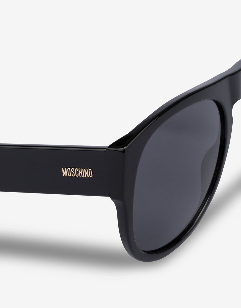 Sunglasses with black lenses Black Moschino 2