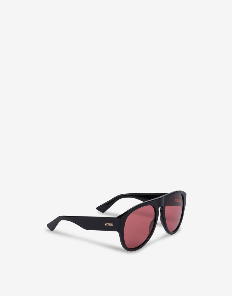 Sunglasses with red lenses Black Moschino 1