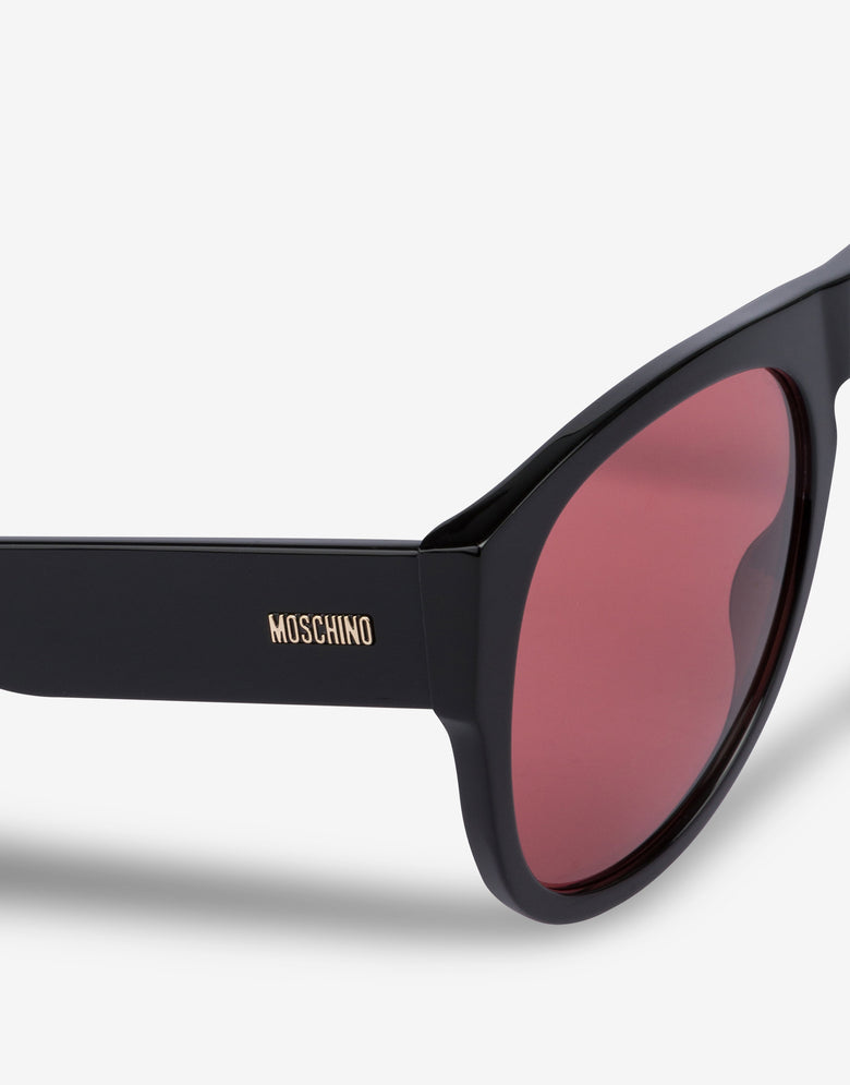 Sunglasses with red lenses Black Moschino 2