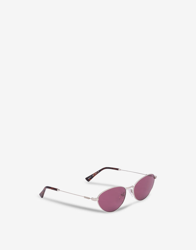 Occhiali da sole in metallo Viola magenta Moschino 1