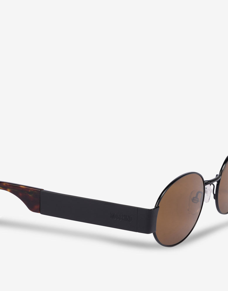 Oval logo sunglasses Brown Moschino 2