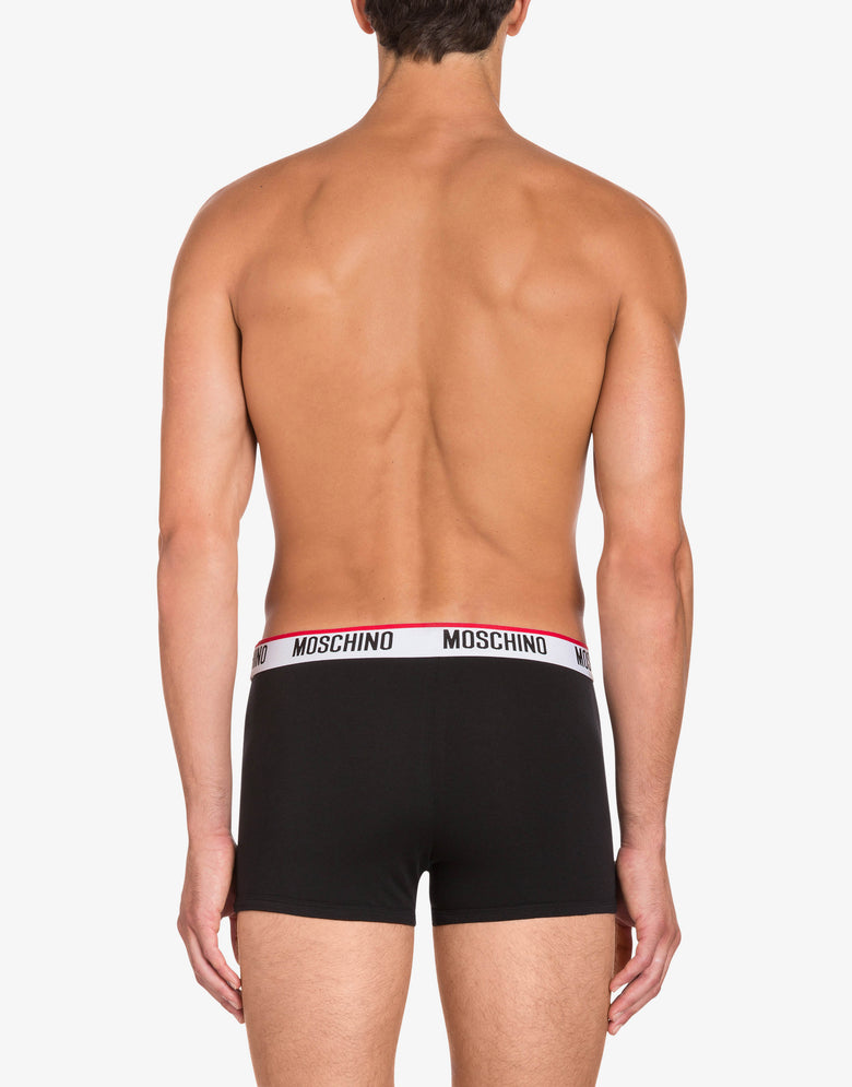 Boxer de algodón con logo Negro Moschino 2
