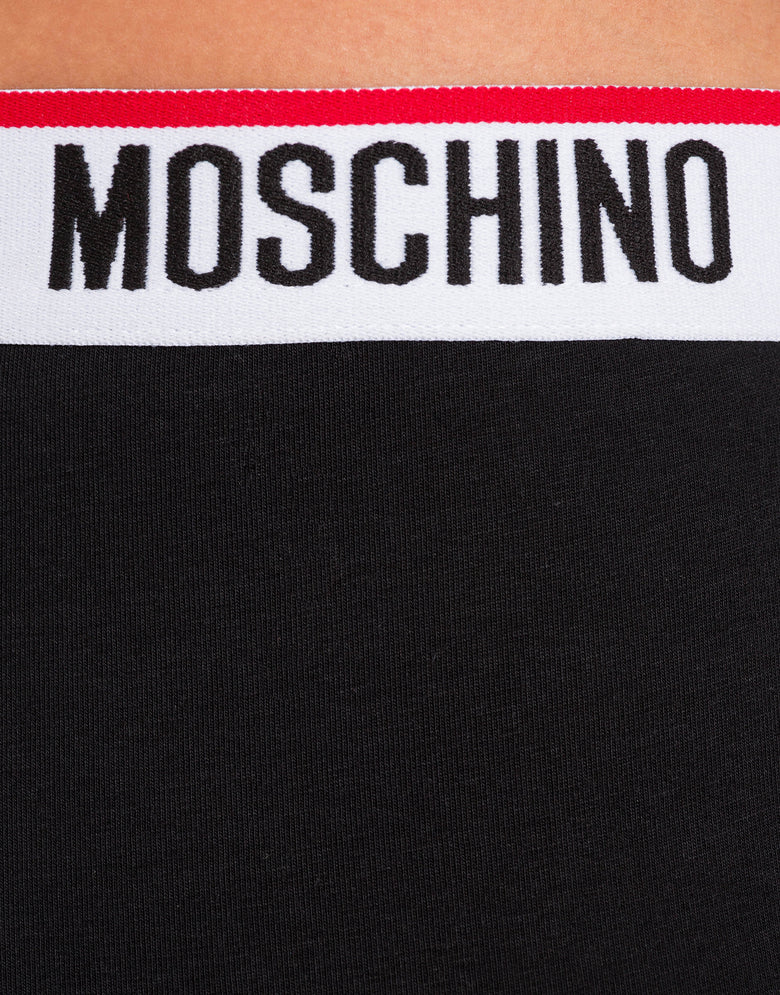 Boxer de algodón con logo Negro Moschino 3
