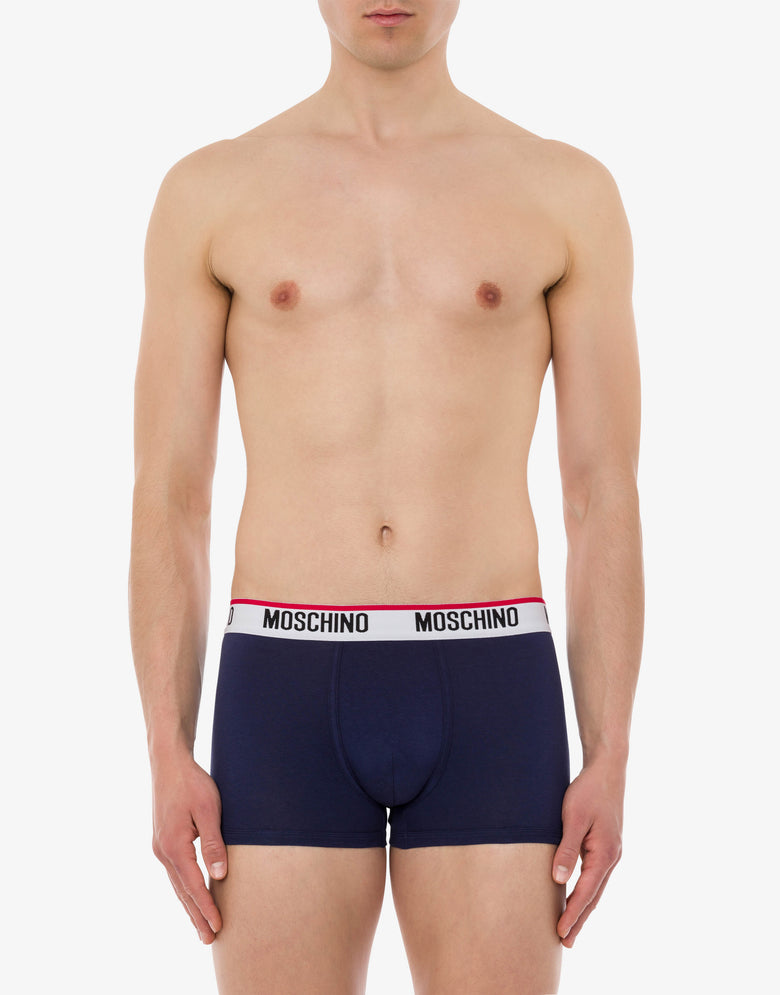 Set of 2 Logo Band boxers Blue Moschino 1