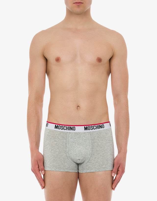 Set of 2 Logo Band boxers Light grey Moschino 1