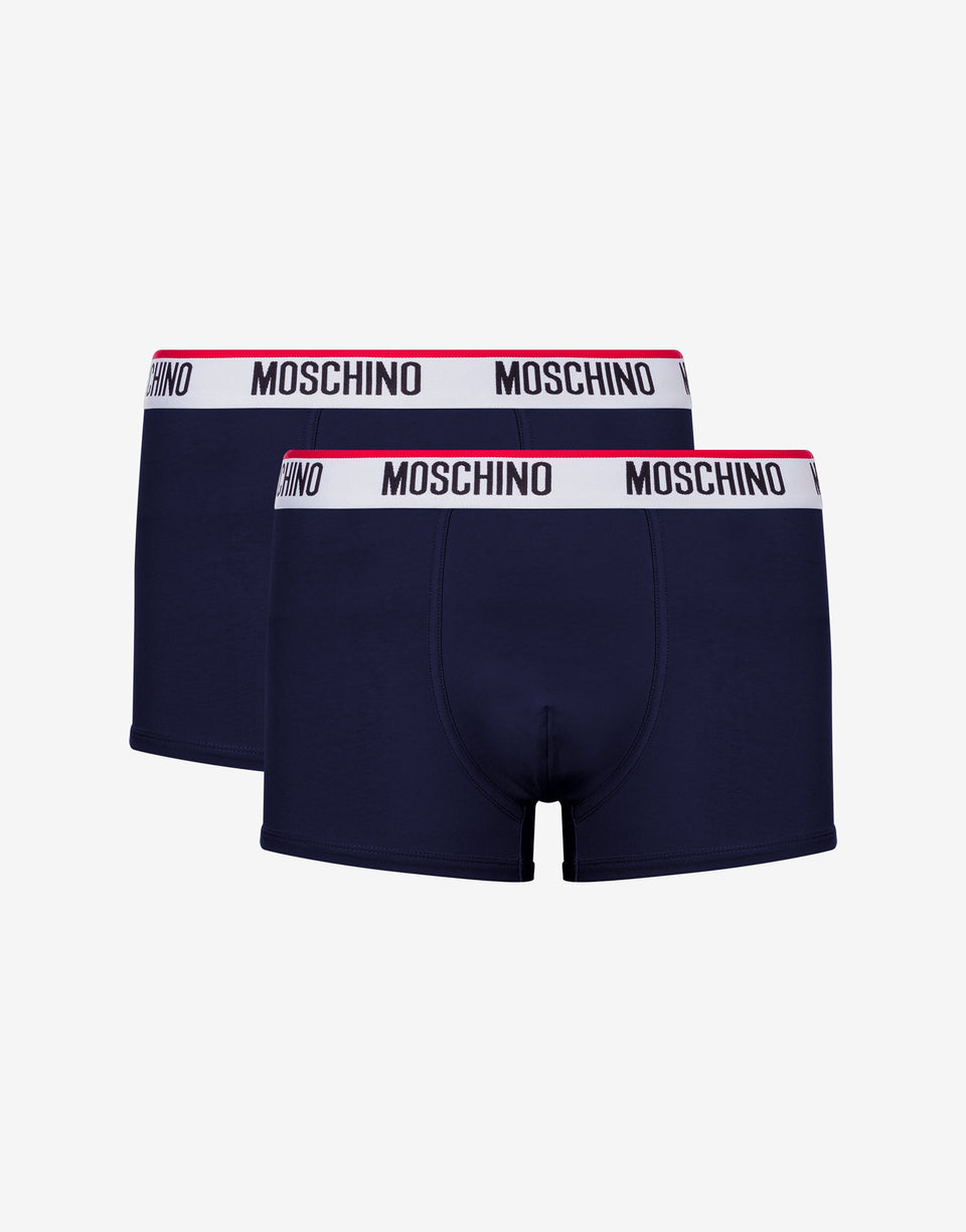 Set of 2 Logo Band boxers Blue Moschino 0