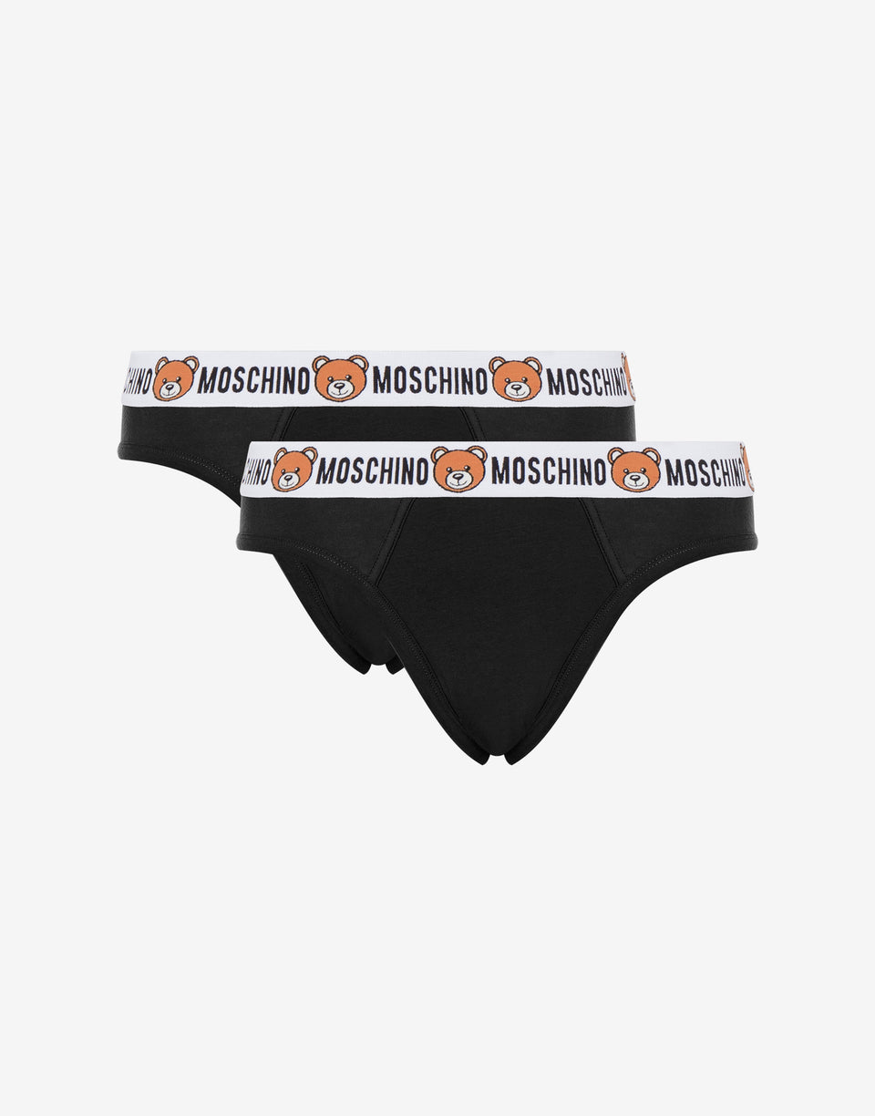 Teddy Elastic Band set of 2 briefs Black Moschino 0