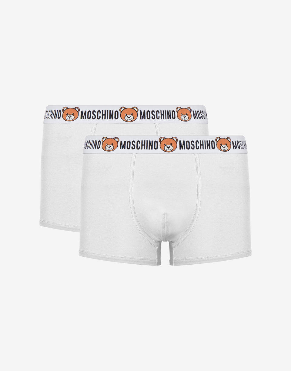 Teddy Elastic Band set of 2 boxers White Moschino 0