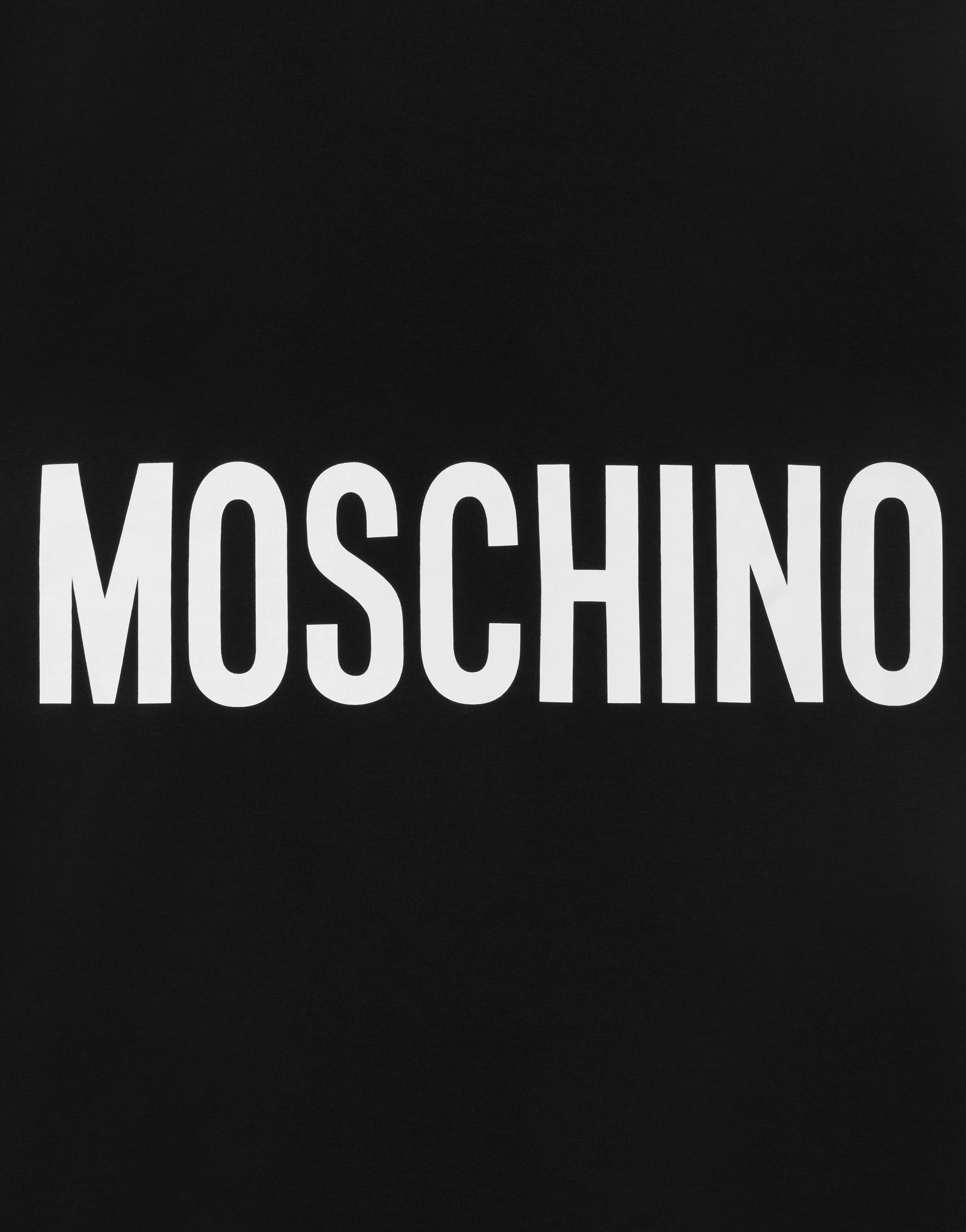 Stretch jersey t-shirt with logo | Moschino