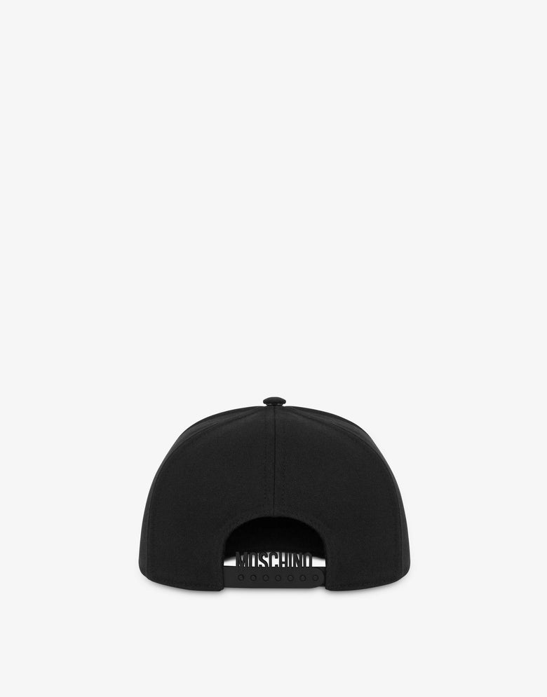 Logo Embroidery canvas hat  Moschino 1