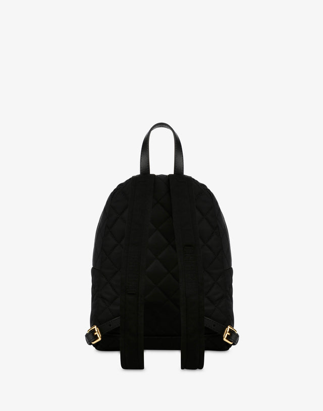 Quilted backpack with logo  Moschino 1