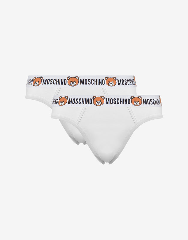 Teddy Elastic Band set of 2 briefs White Moschino 0