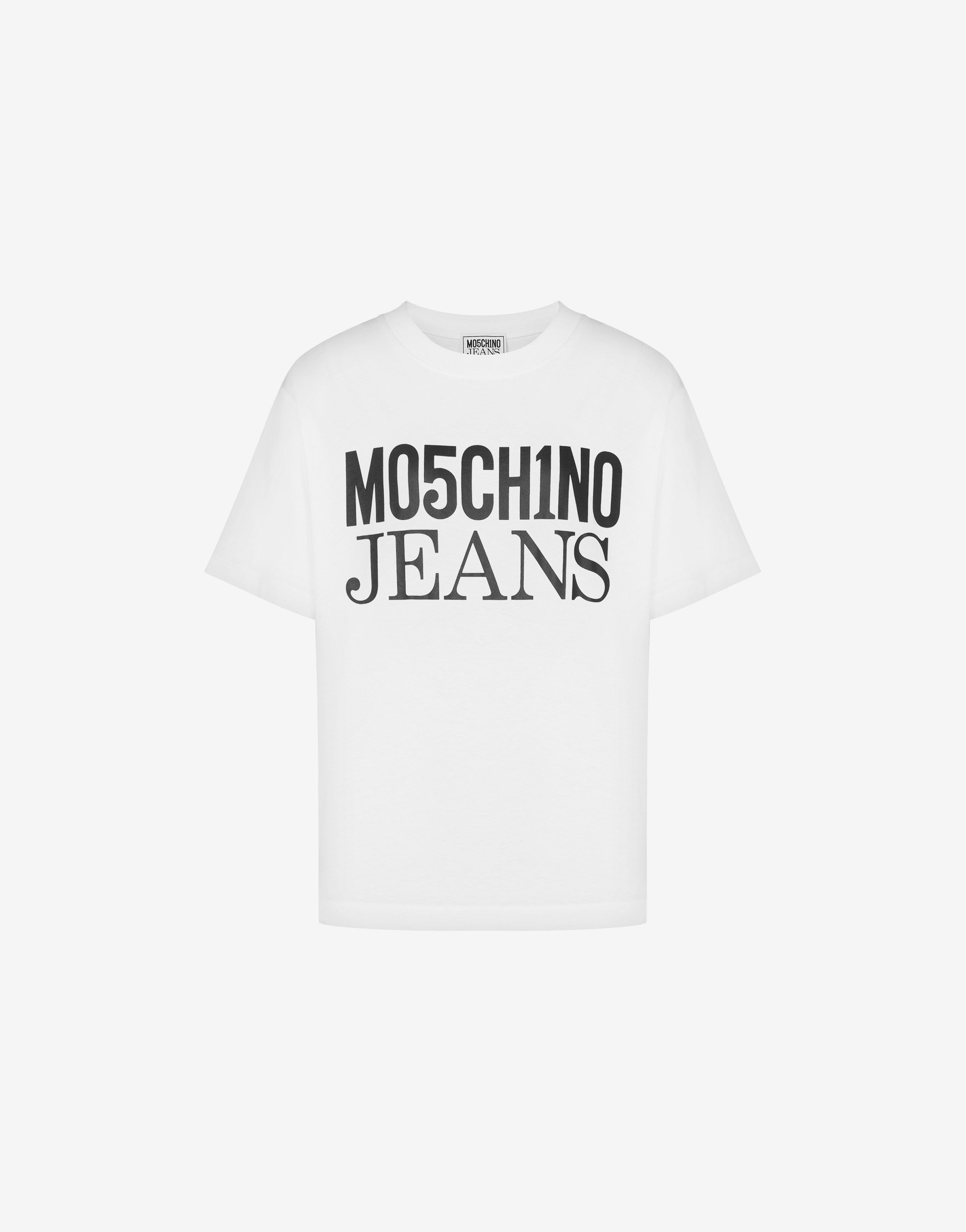 Tシャツ・カットソー MOSCHINO Logo embroidery t-shirt White A07130241 Aeffe_2Farticle_imgs_2FAEF241K