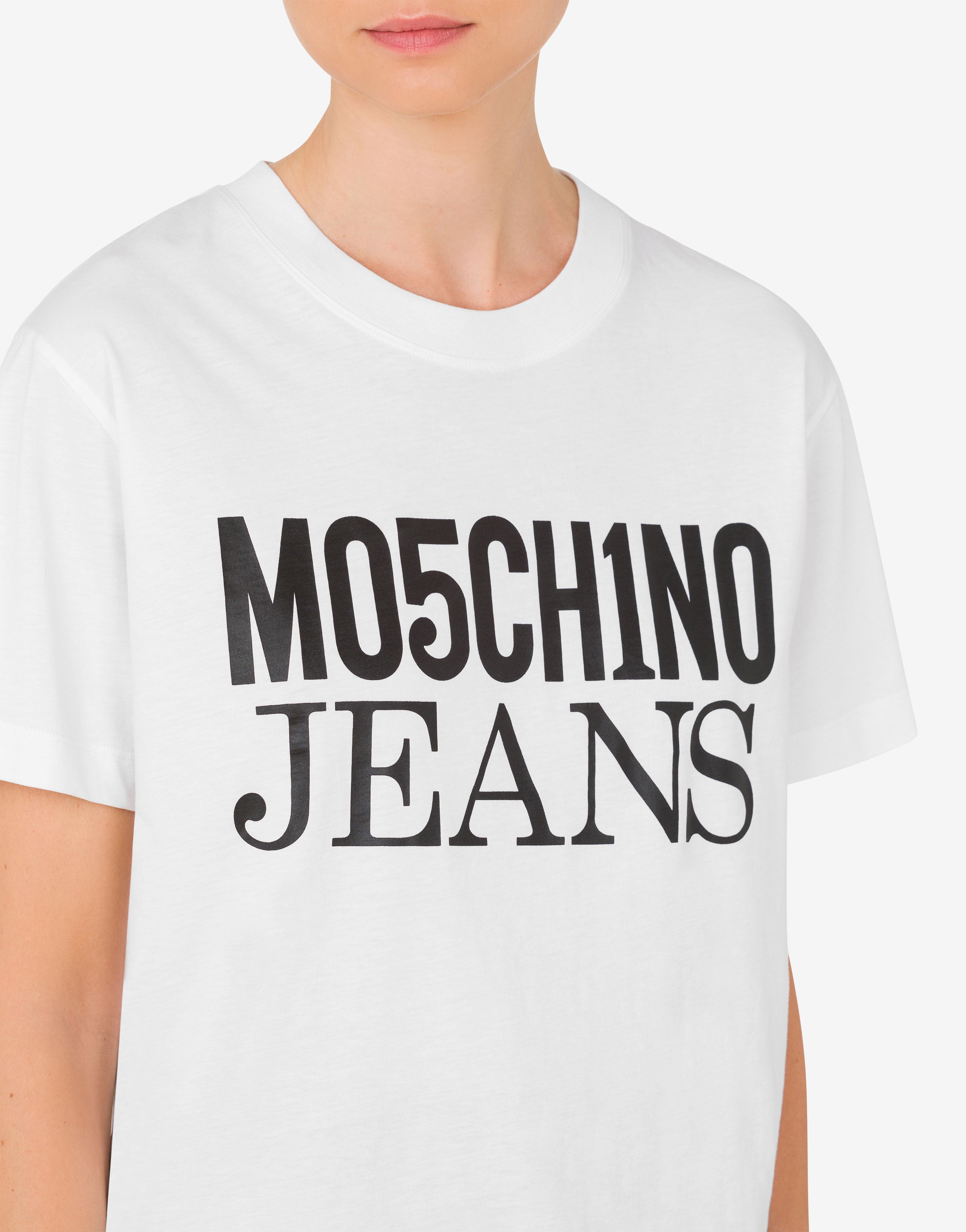Tシャツ・カットソー Moschino Jeans Jersey T-Shirt Symbols Logo jersey T-shirt Moschino Jeans | Moschino