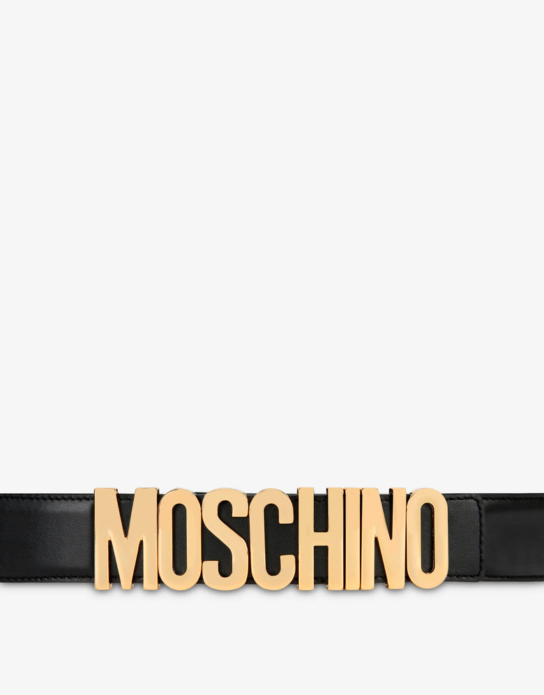 Cintura con logo Lettering Nero Moschino 1