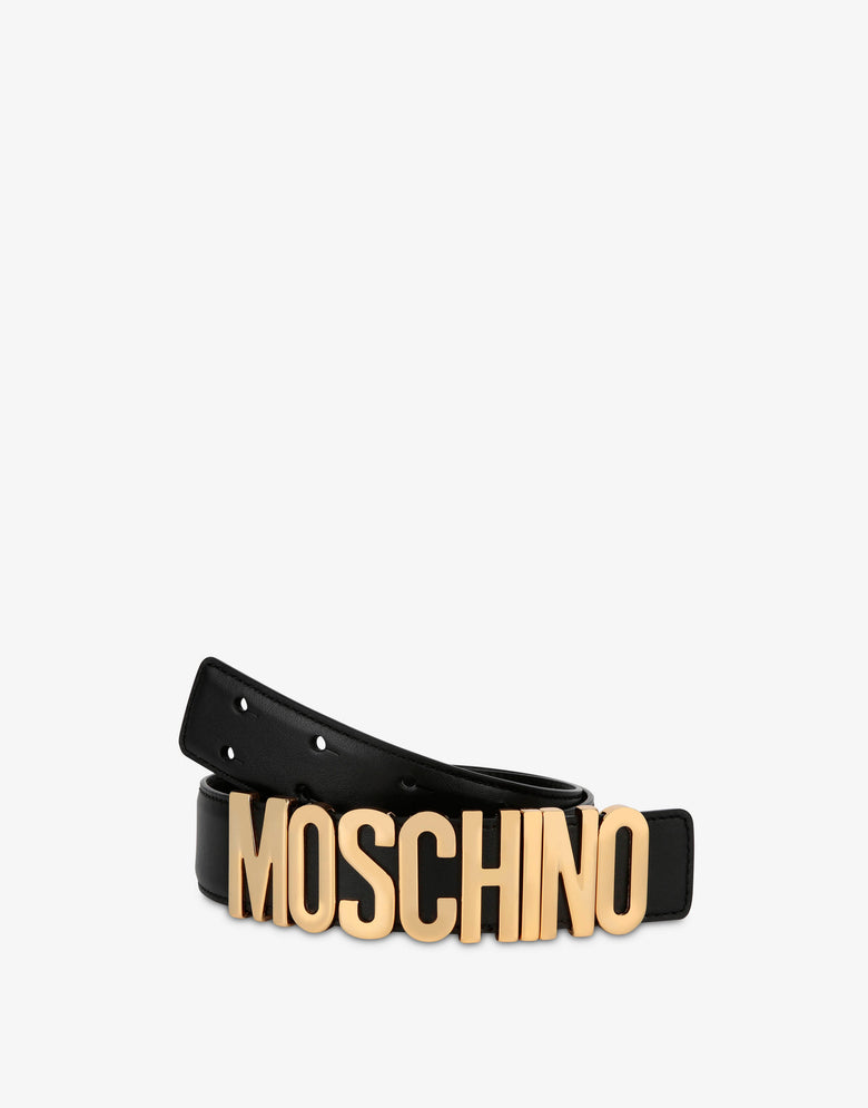 Cintura con logo Lettering Nero Moschino 2