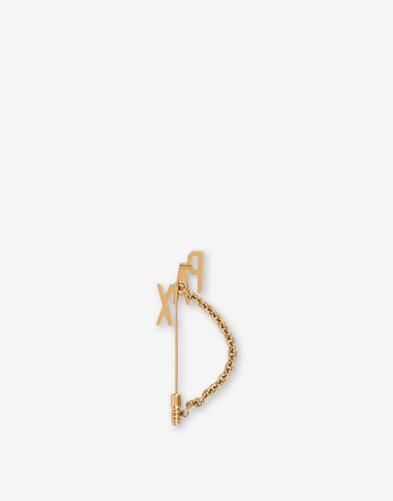 Broche con cadena PAX Gold Moschino 1