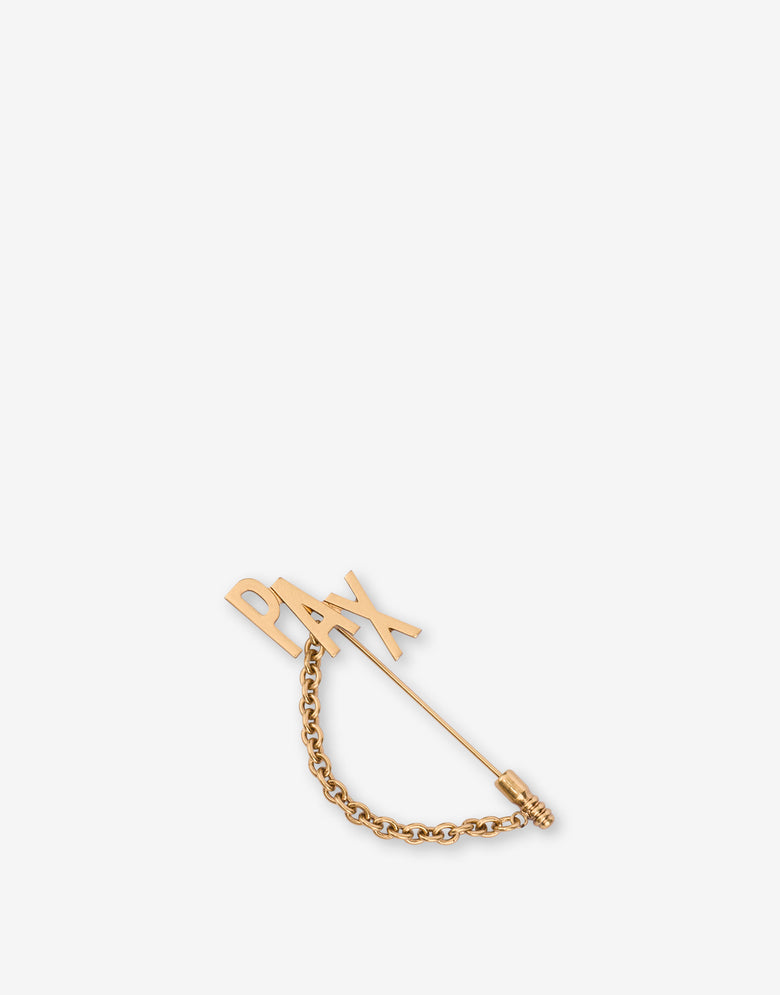 Broche con cadena PAX Gold Moschino 2