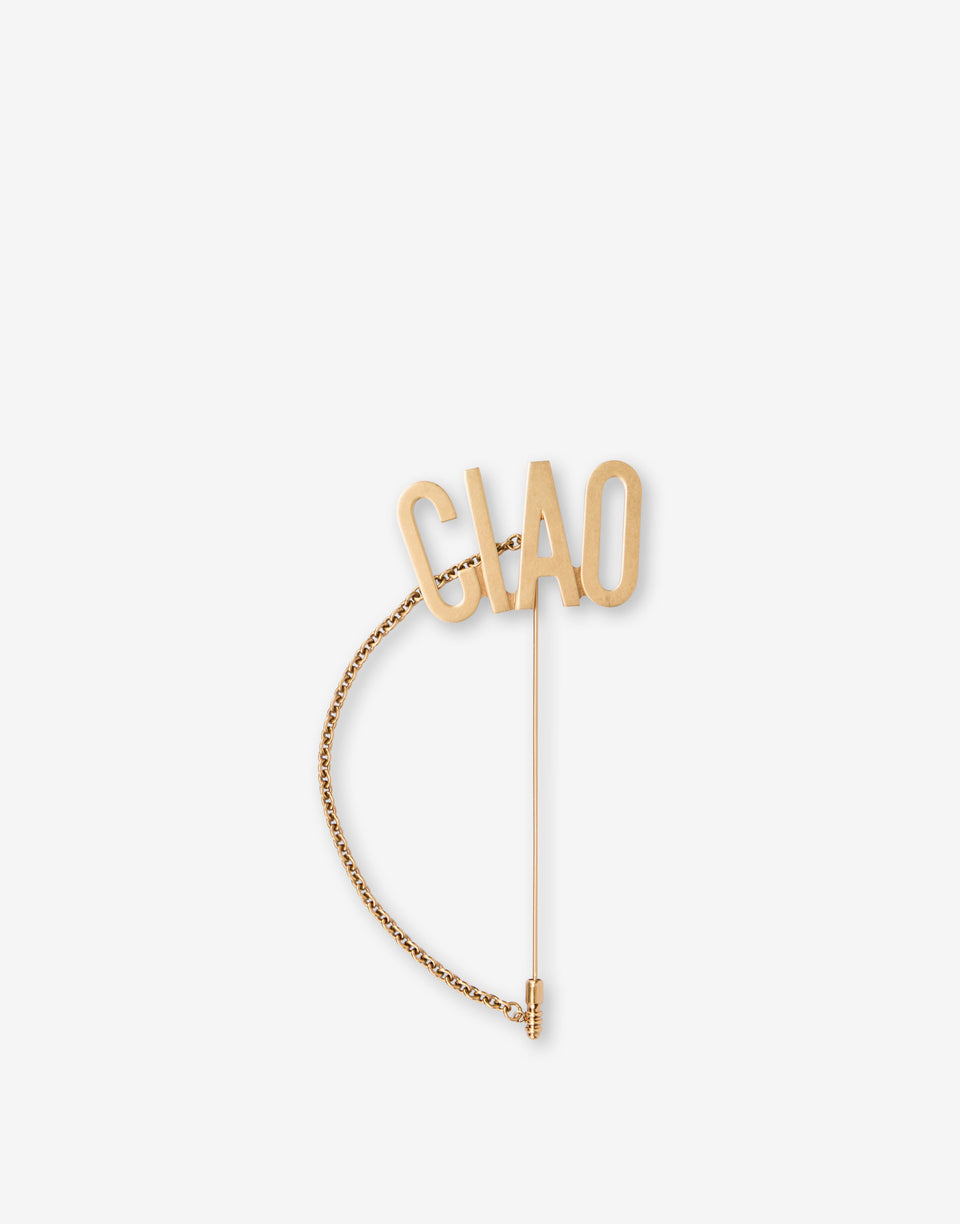 Maxi épingle avec chaîne CIAO Or Moschino 0