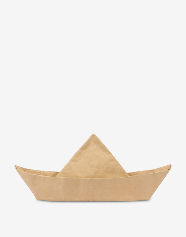 Paper Boat Hat Beige Moschino 1