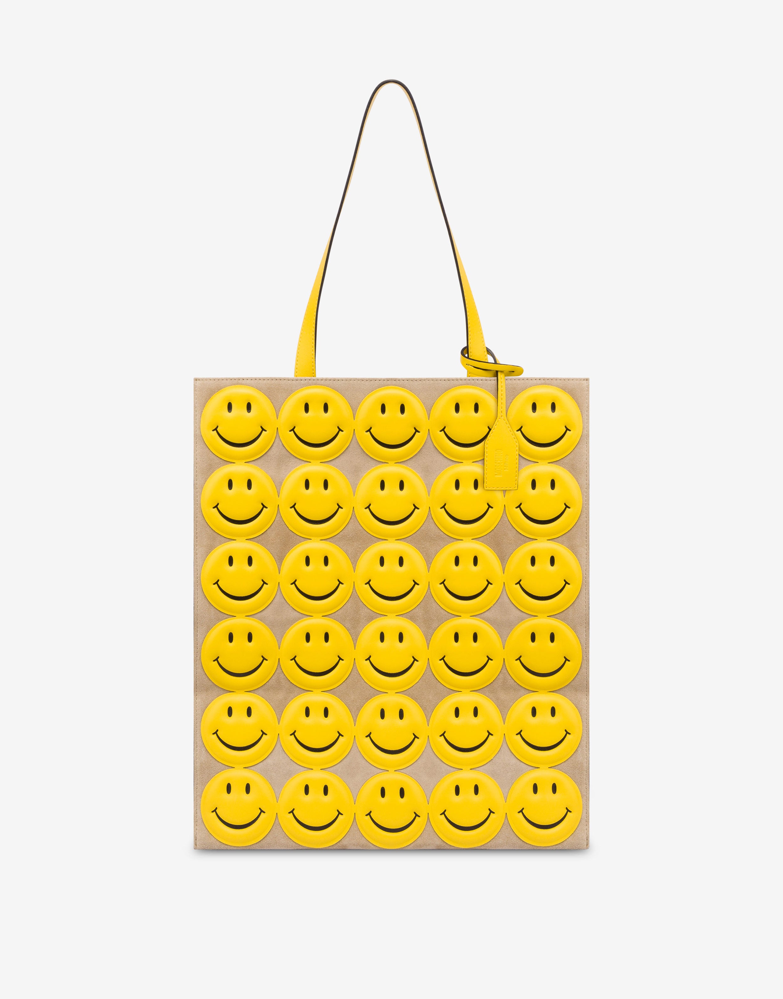 Bolso «shopper» de piel de serraje Allover Smiley®