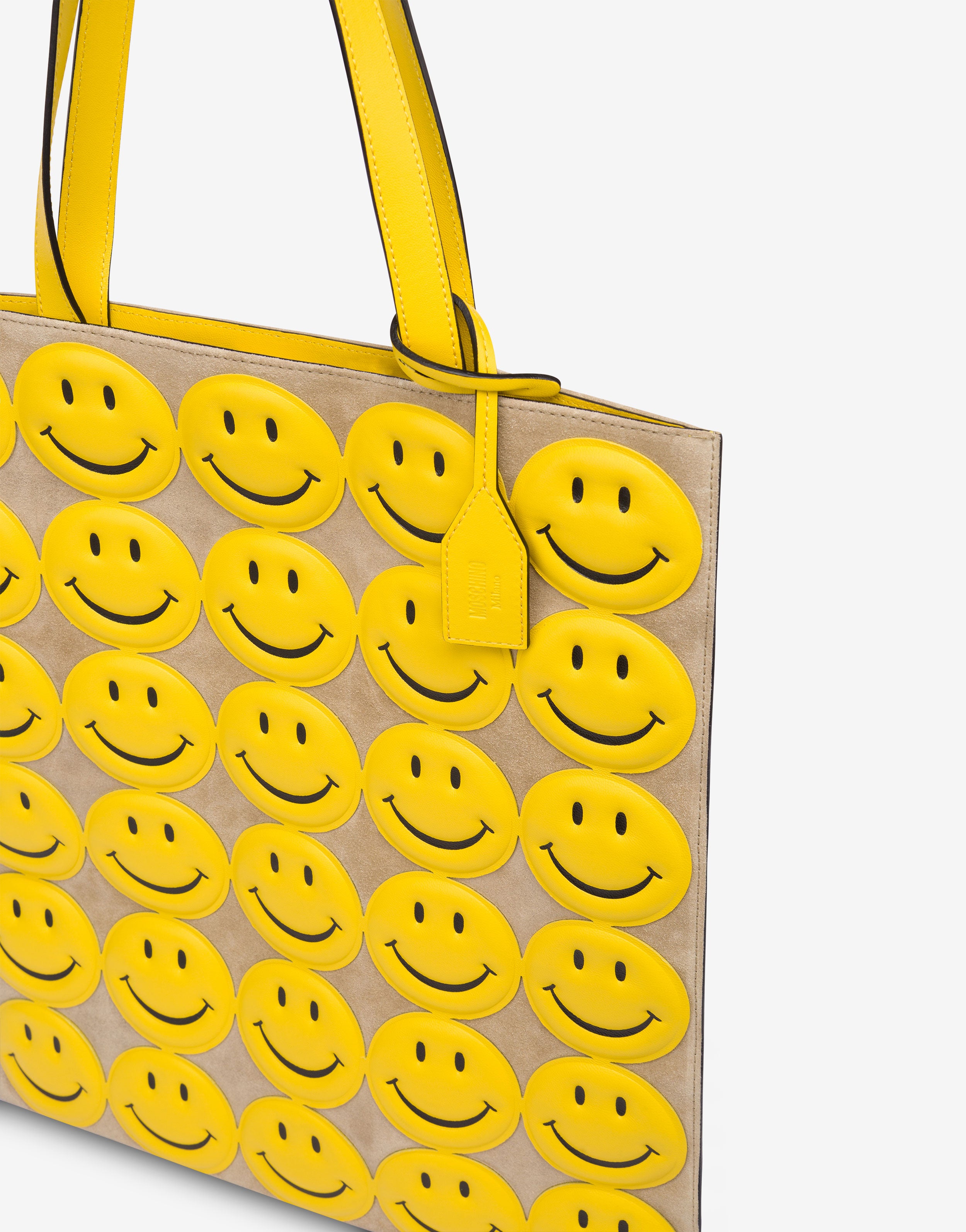 Shopper in crosta Allover Smiley® | Moschino IT