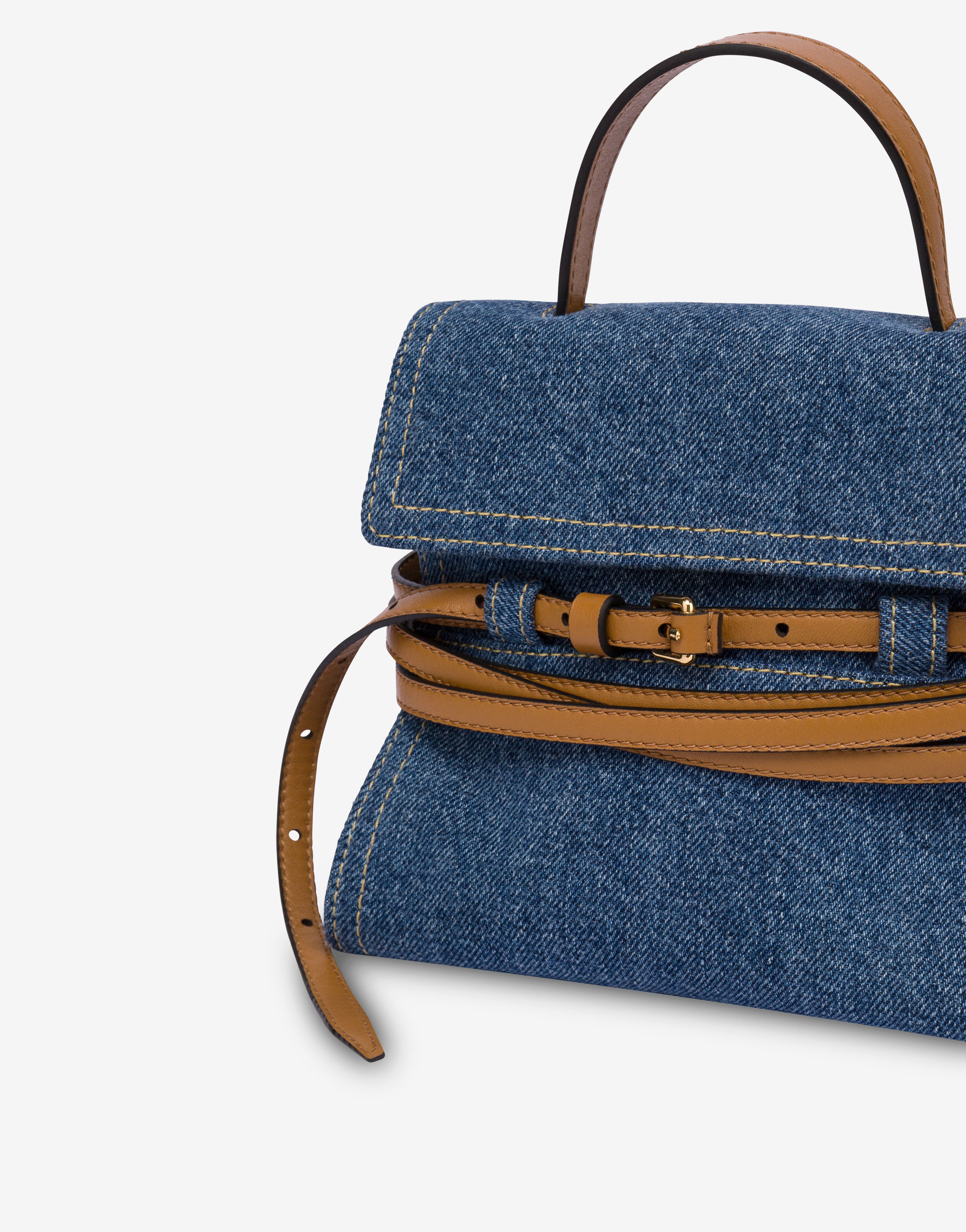 Moschino Tie Me bag in denim | Moschino