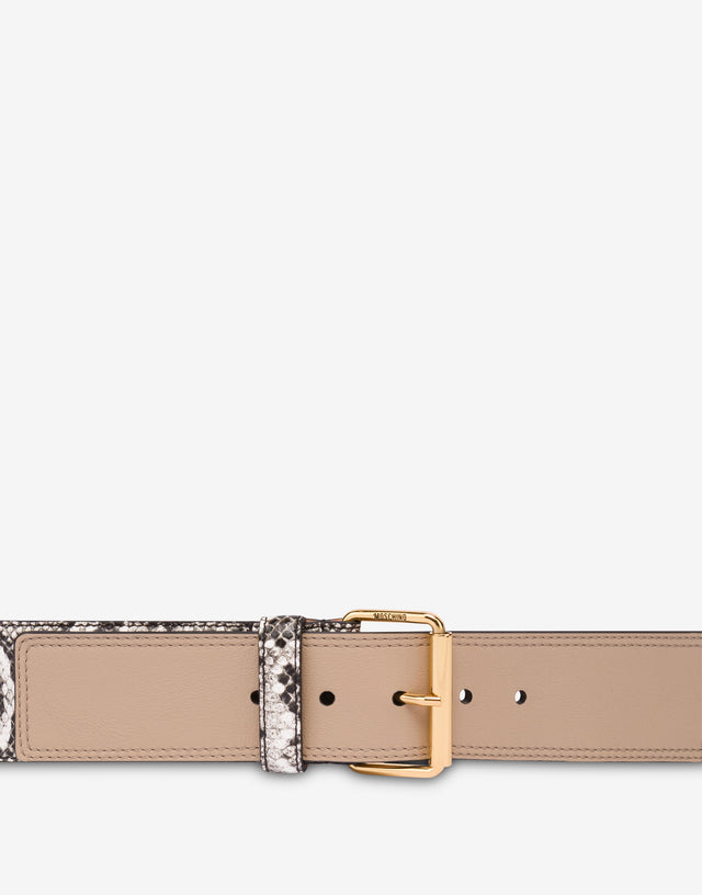 Goat patchwork belt Multicoloured Moschino 1