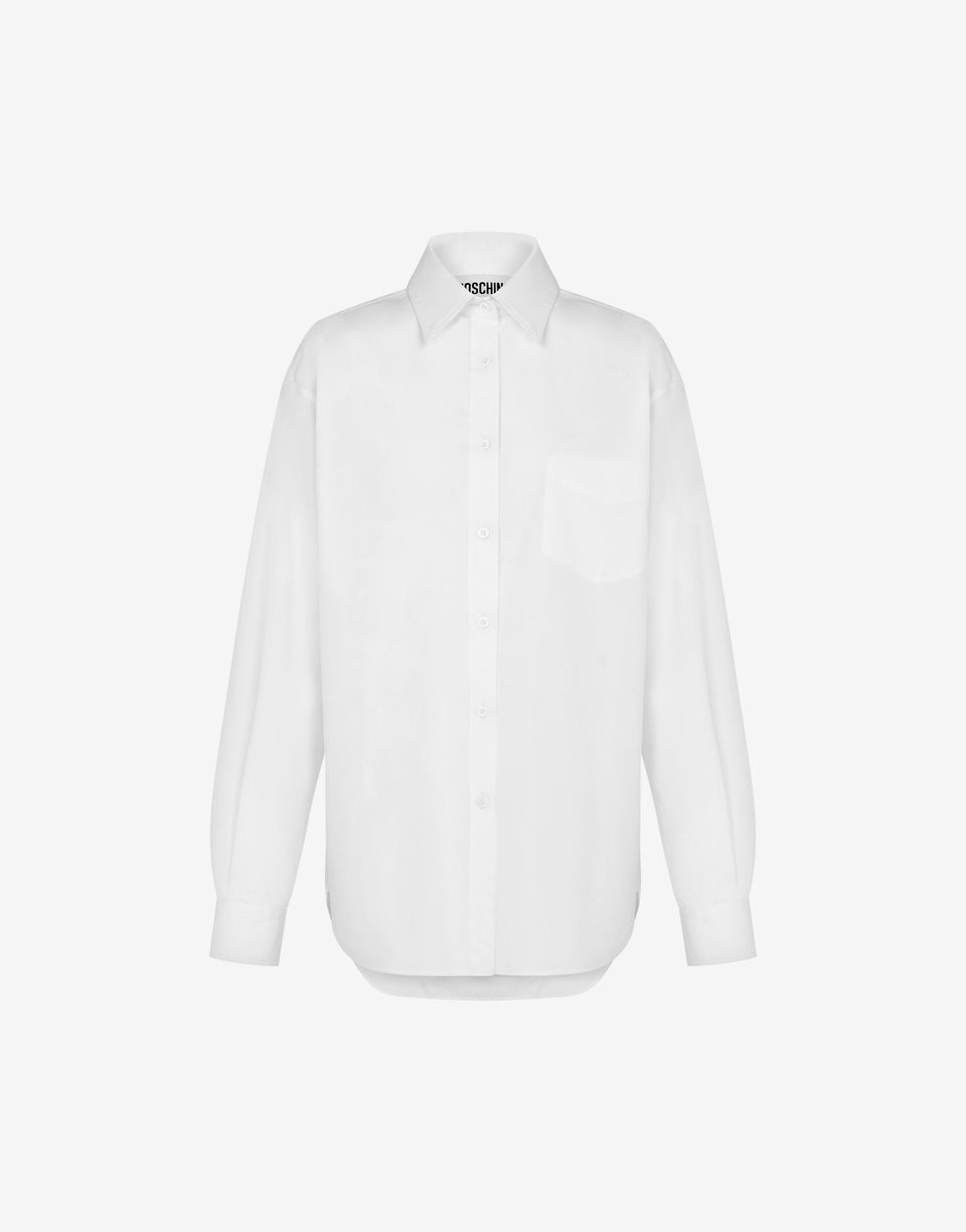 Camisa de popelina de algodón   Moschino 0
