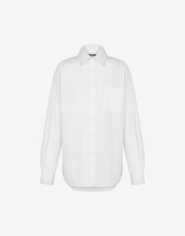Shirt in cotton poplin  Moschino 0
